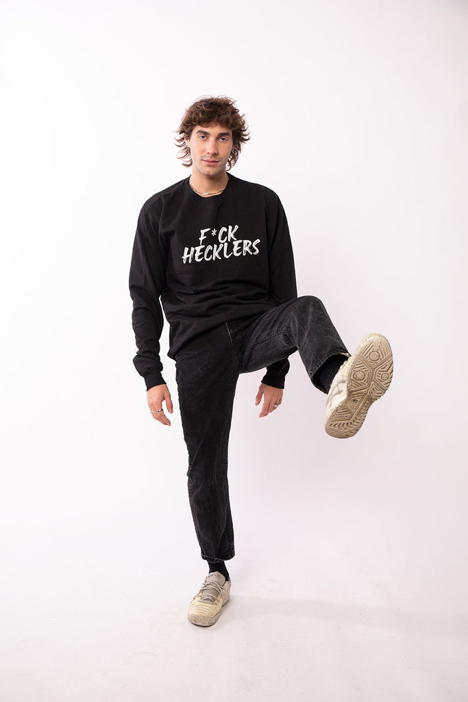 F*CK HECKLERS Crewneck (Black)