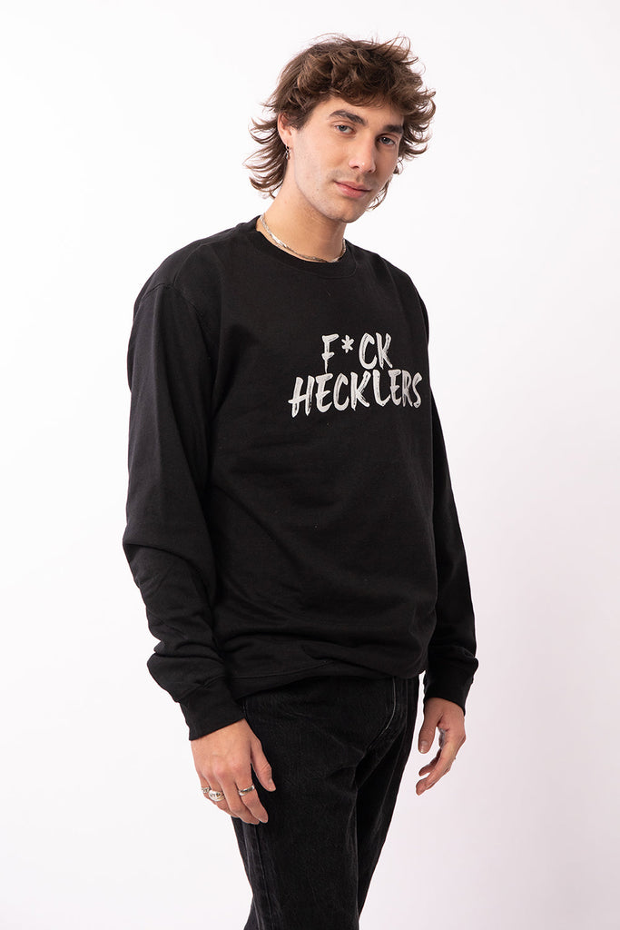 F*CK HECKLERS Crewneck (Black)